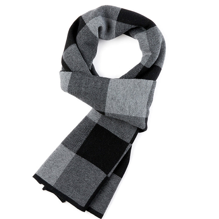 Plaid men Knitted scarf - Han2sure-men's fashion clothing, women's accessories, designer jewelry, stylish outfits for men, trendy women's fashion, luxury fashion brand