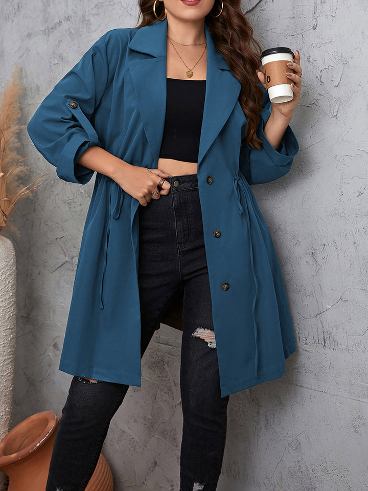 Plus Size Trench Coat - Han2sure-men's fashion clothing, women's accessories, designer jewelry, stylish outfits for men, trendy women's fashion, luxury fashion brand