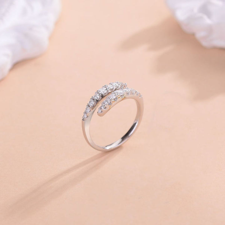 925 Sterling Silver Moissanite Ring - Han2sure-men's fashion clothing, women's accessories, designer jewelry, stylish outfits for men, trendy women's fashion, luxury fashion brand